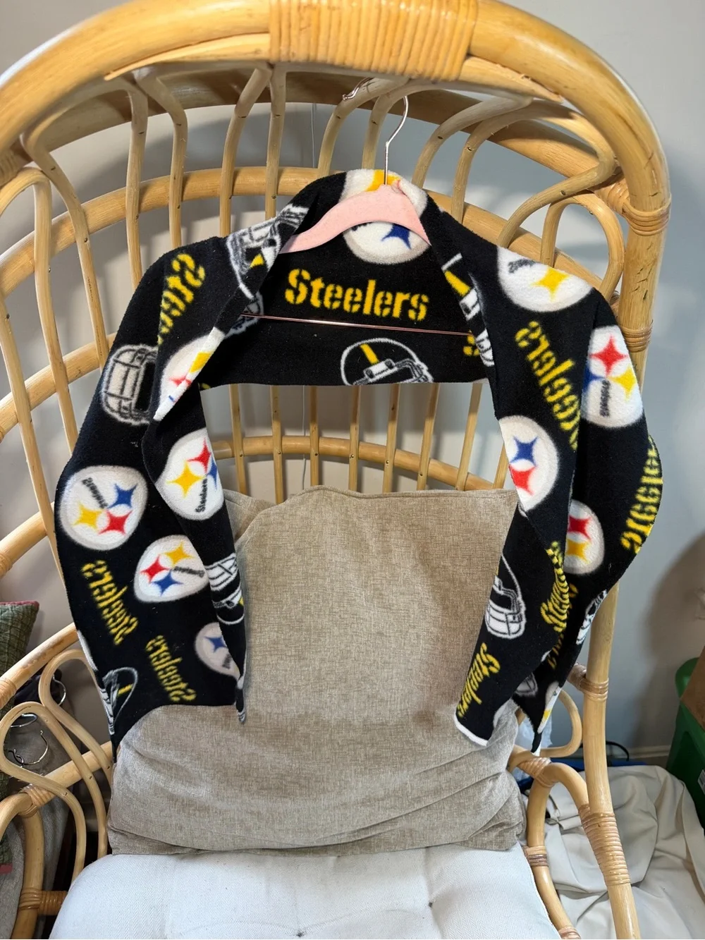 Pittsburgh Steelers Black Fleece Scarf